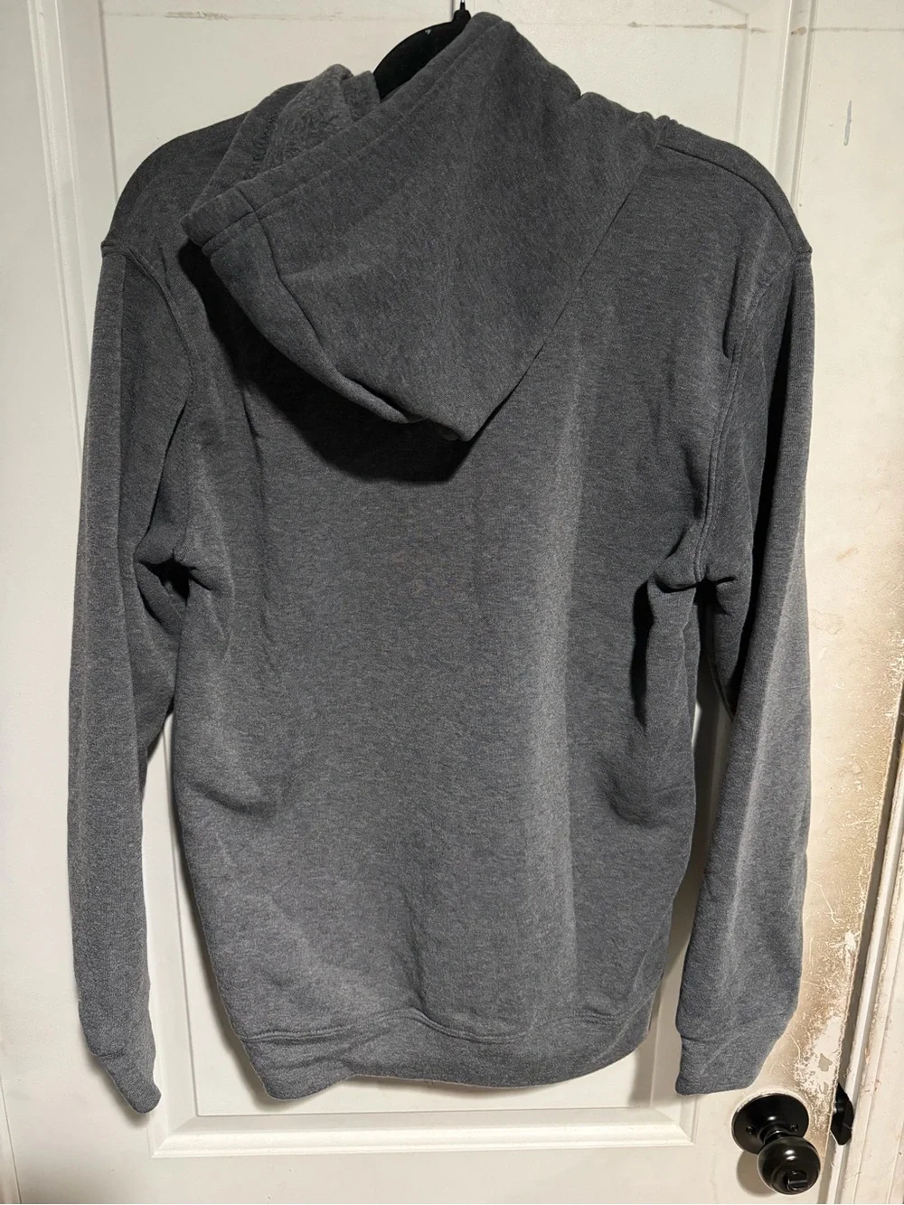 The North Face Dark Gray Pullover Hoodie with White Logo